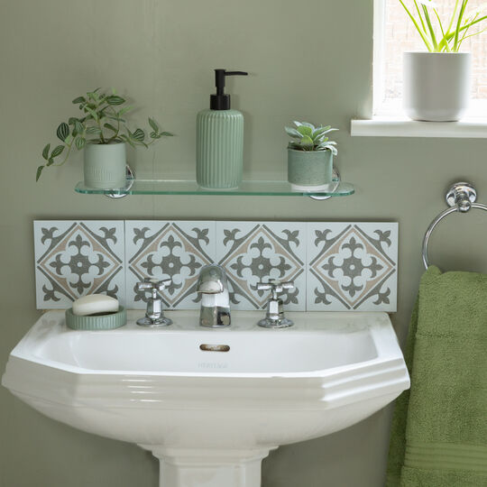 selbstklebende Wandfliesen Wall Tiles Nadia olive (6er Set) image number null